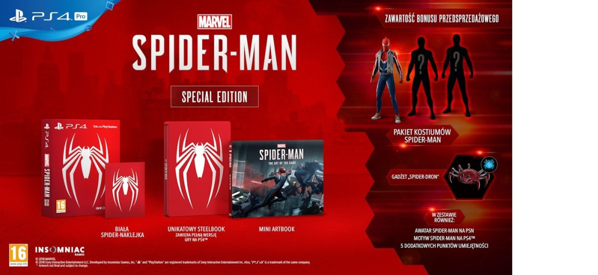 Marvel's Spider-Man Edycja Specjalna PS4 UŻYWANA