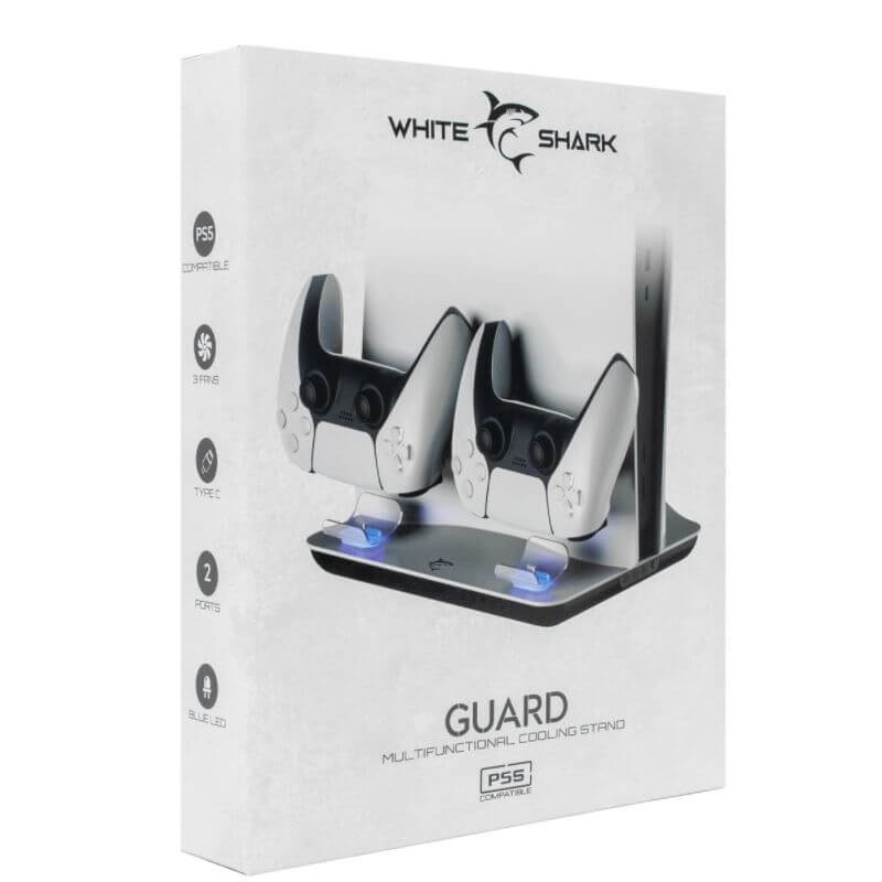WhiteShark GUARD Podstawka chłodząco-ładująca na 2 pady PS5