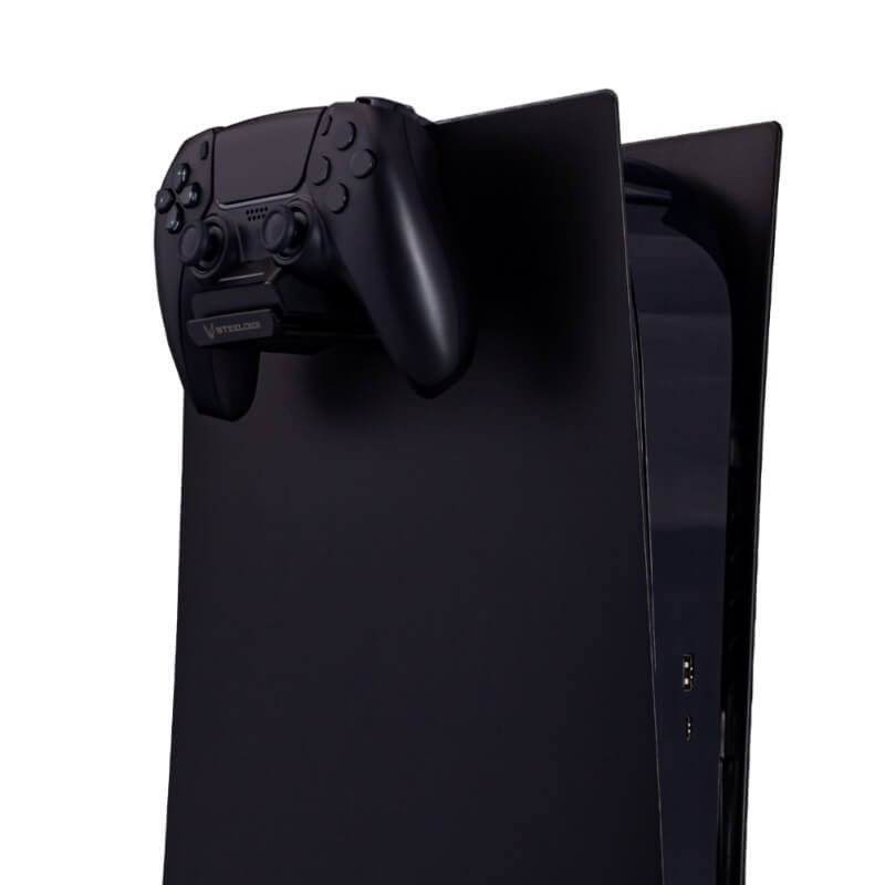 SteelDigi AZURE HAMMOCK Ładowarka do pada PS5 DualSense z wieszakiem na słuchawki czarna